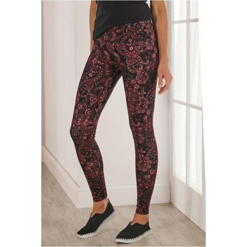 Soft Surroundings Paisley Athletic Leggings | XS